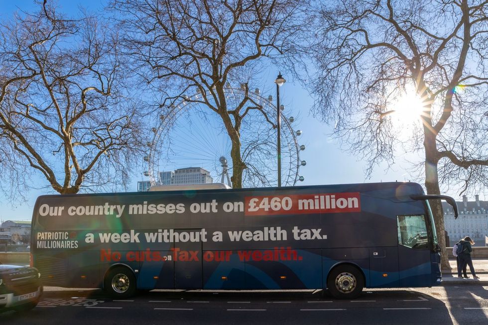 Patriotic Millionaires bus