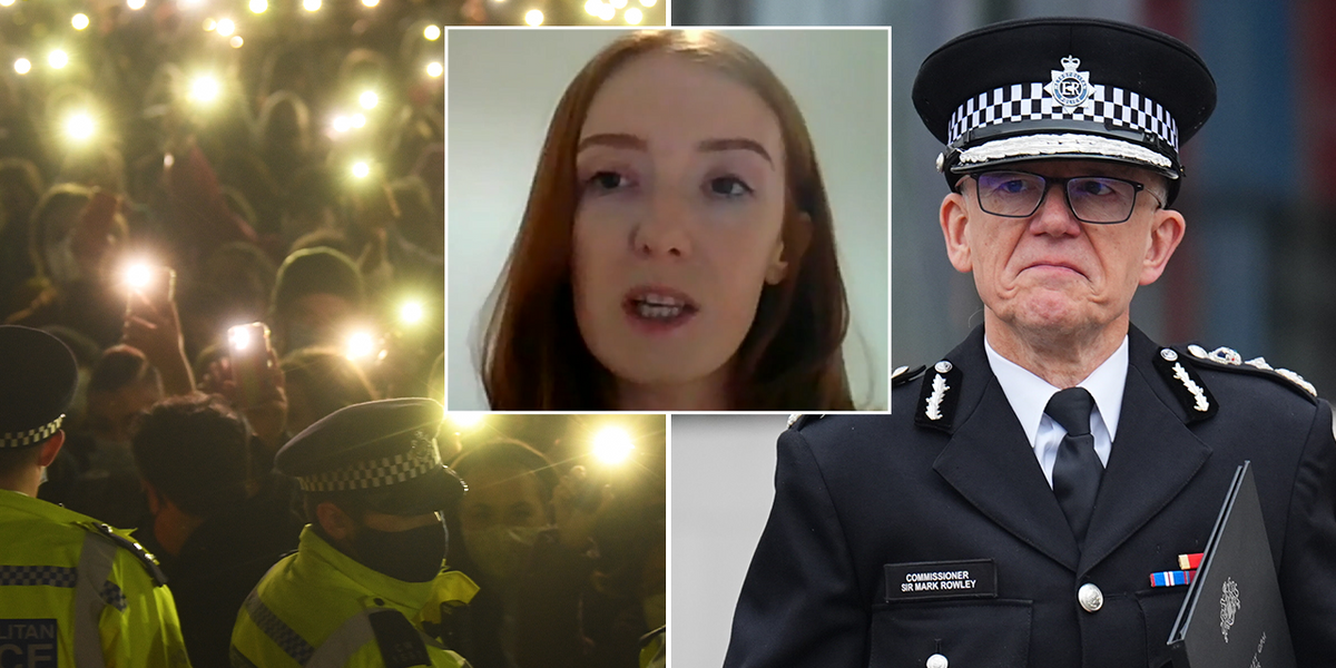 NextImg:Woman arrested at Sarah Everard vigil erupts on GB News as Met ‘predators’ could return to force