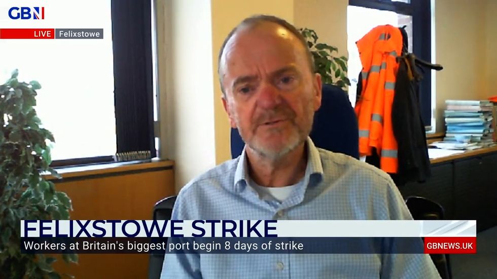 Paul Davey from the Port of Felixstowe told GB News the strikes would not be 'armageddon' for consumers