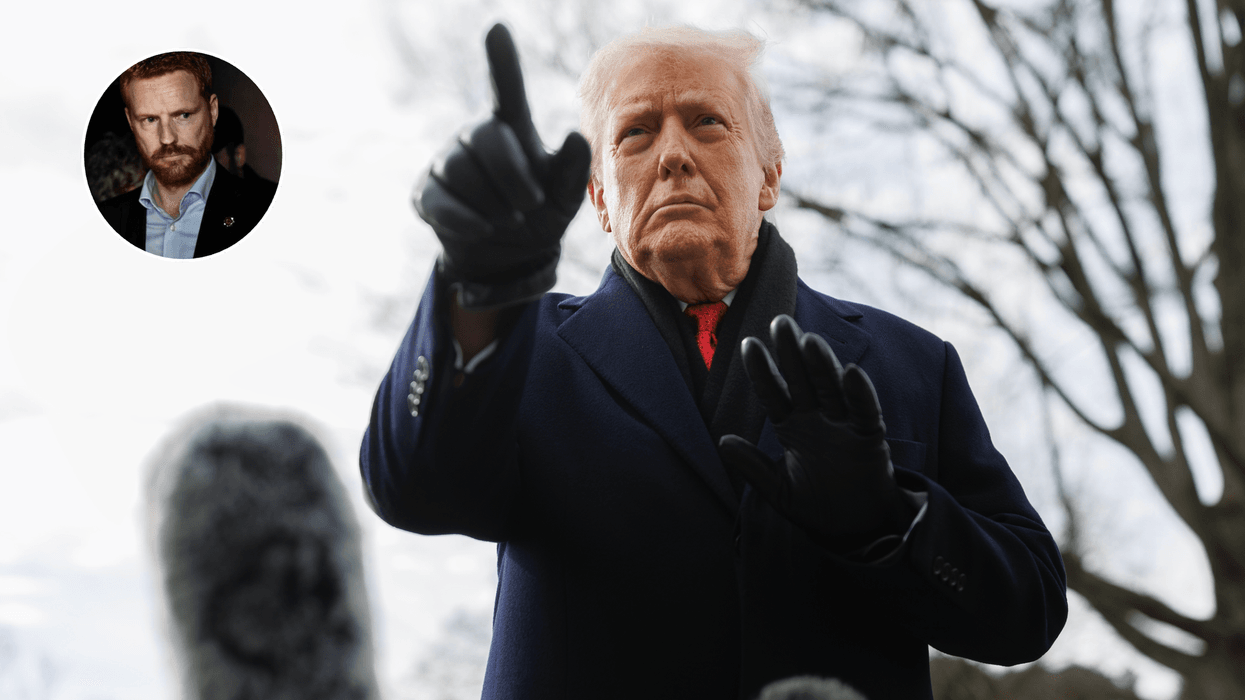 Paul Embery (left), Donald Trump (right)