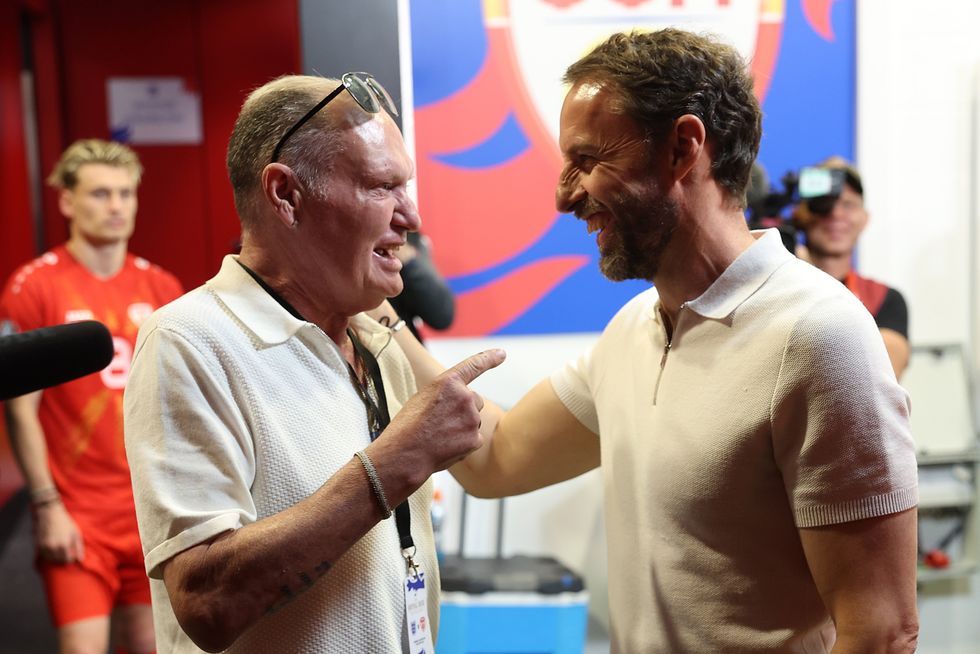 Paul Gascoigne and Gareth Southgate