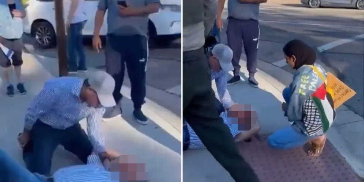 NextImg:Jewish man dies after violent clashes between furious Israel-Palestine rallies in California