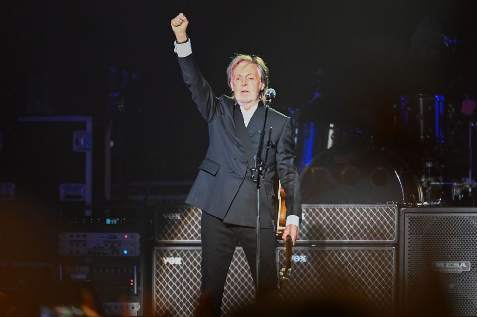 Paul McCartney performs at Adelaide Entertainment Centre on October 18