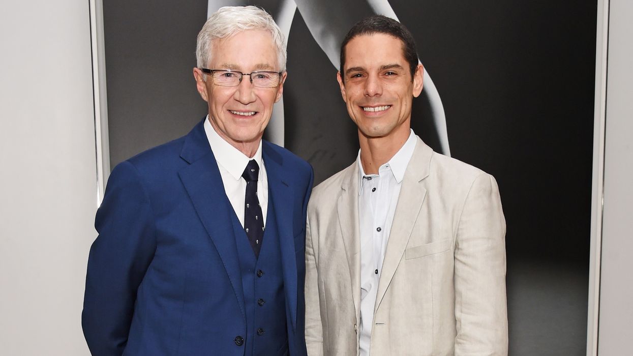 Paul O'Grady and his partner Andre Portasio