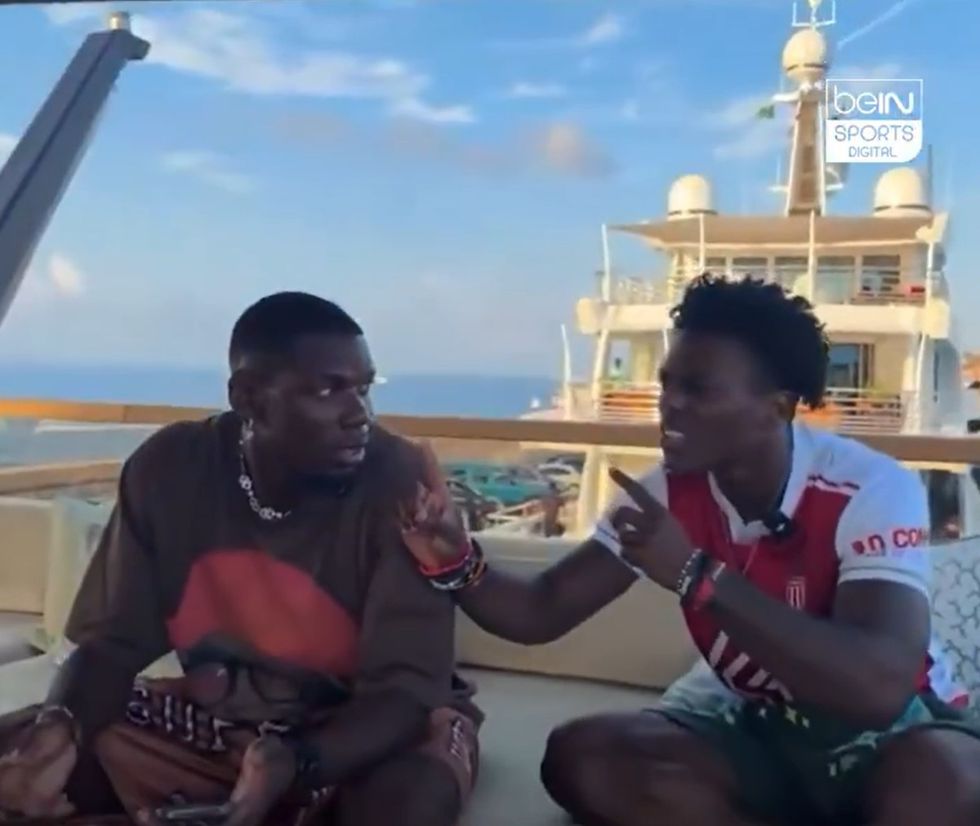 Paul Pogba was speaking to popular YouTube star IShowSpeed