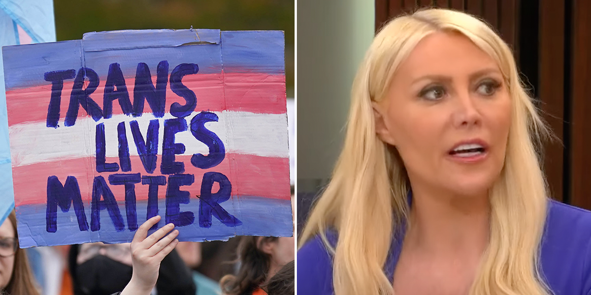 NextImg:Paula London erupts over image of school kids with trans flag: ‘Ridiculous!'
