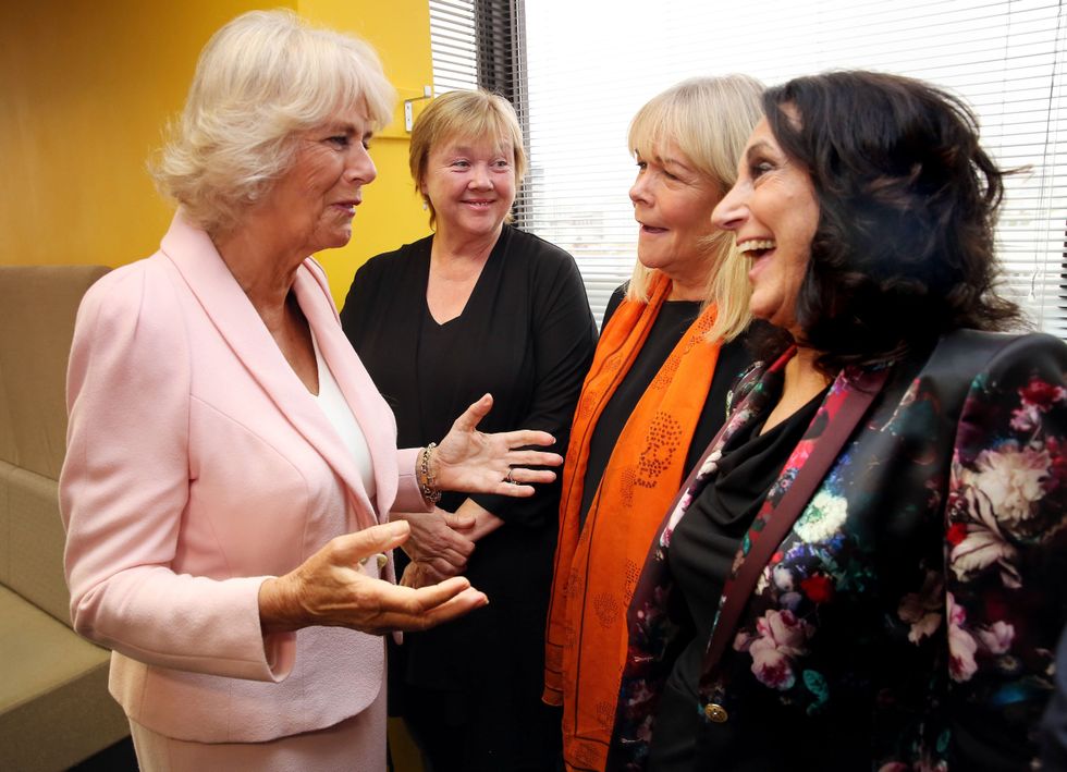 Paulien Quirke (second from left) and Lesley Joseph (right)