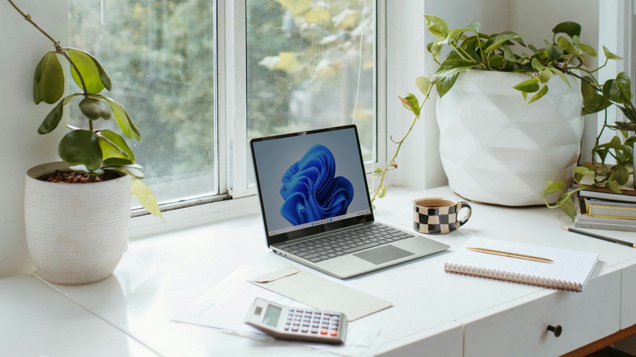 PC running Windows 11 on desk
