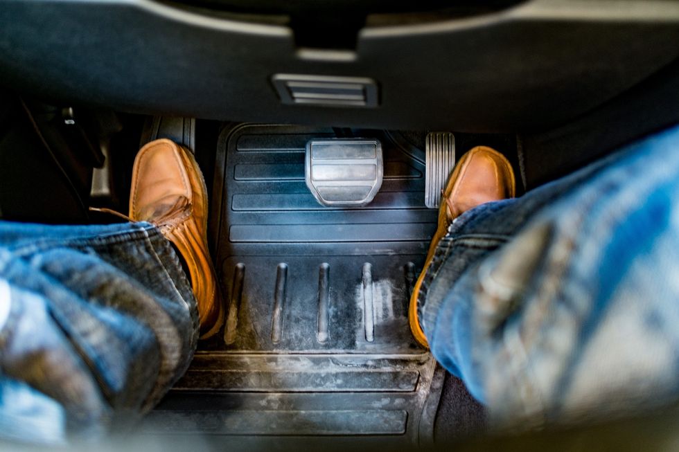 pedals in car