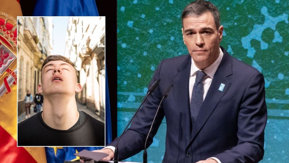 Pedro Sanchez and worried British expat