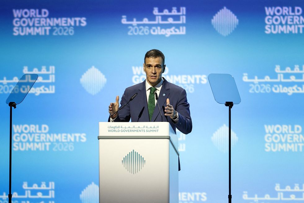 Pedro Sanchez at the World Governments Summit in Dubai