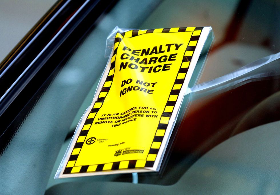 Penalty charge notice in car windscreen at Notingham City Centre.  PRESS ASSOCIATION Photo, Monday February 19 2007.. Rui Vieira/PA