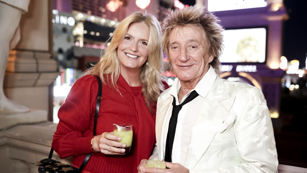 Penny Lancaster and Rod Stewart