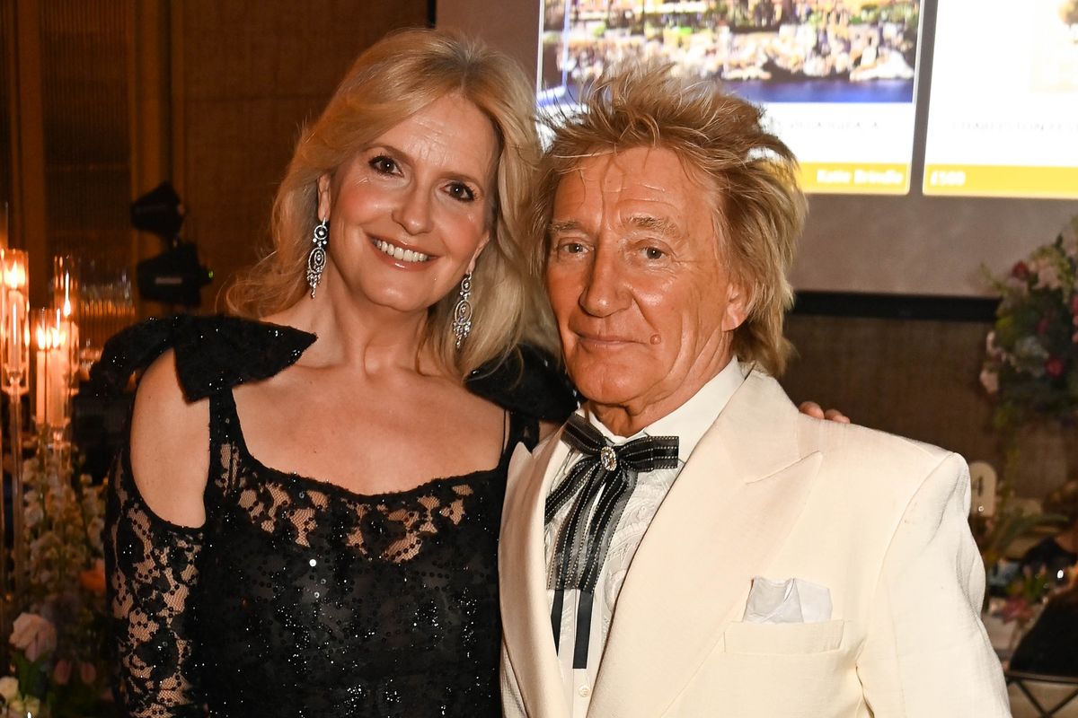 Penny Lancaster and Rod Stewart