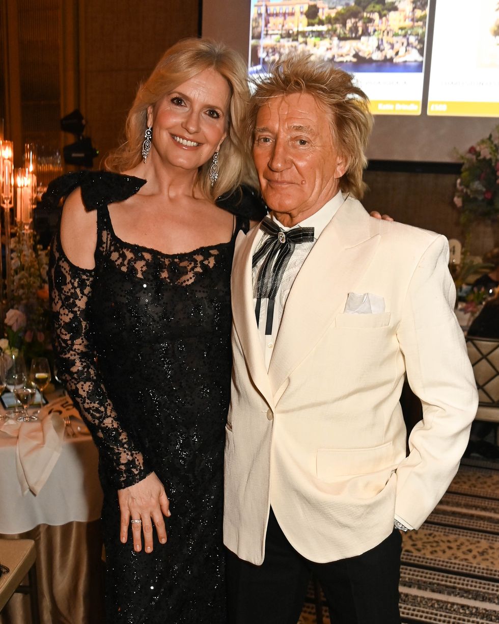 Penny Lancaster and Rod Stewart