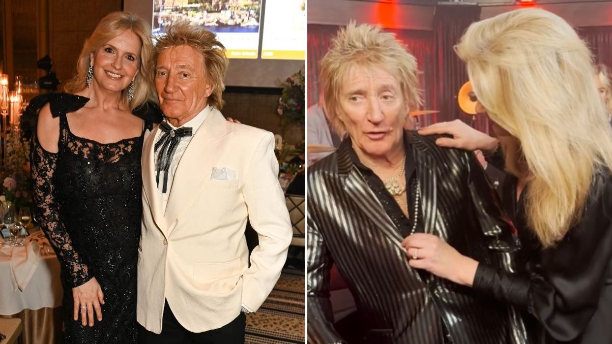 Penny Lancaster and Rod Stewart