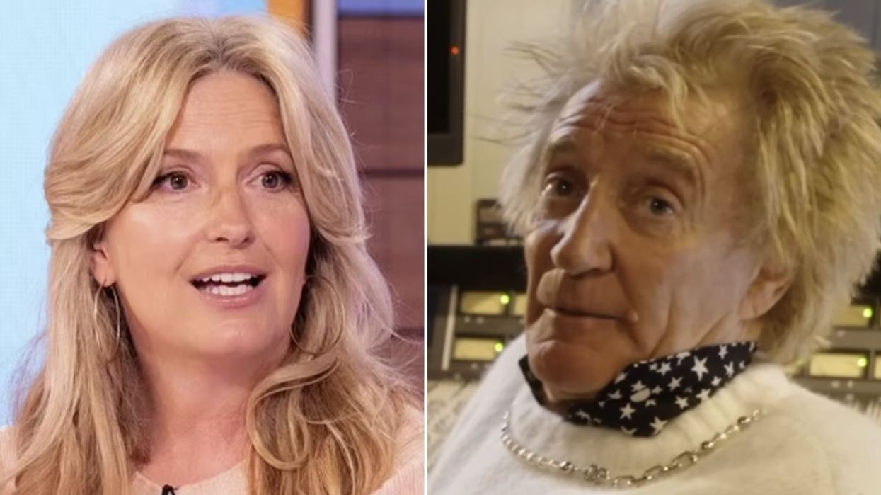 Penny Lancaster and Rod Stewart