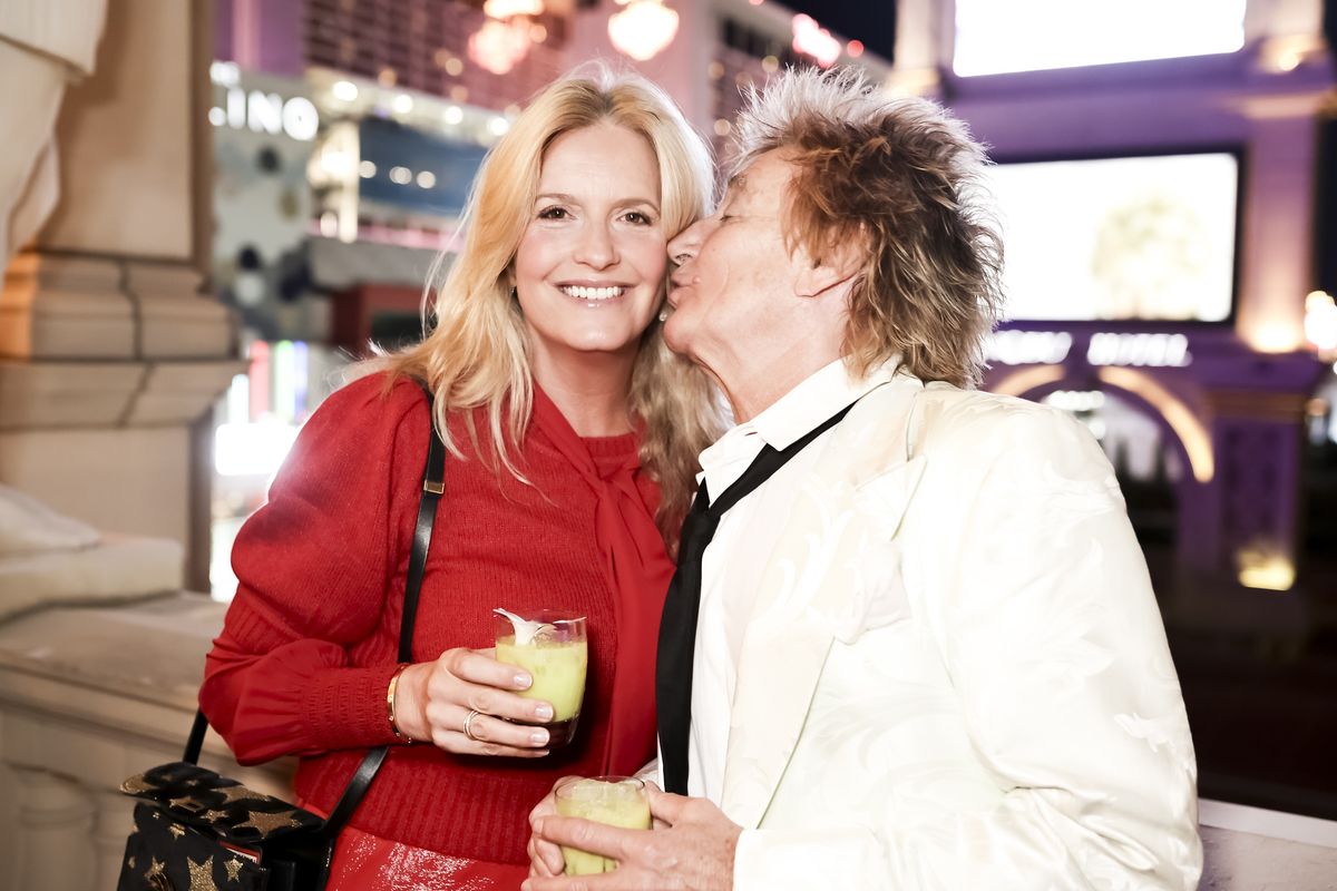 Penny Lancaster and Rod Stewart