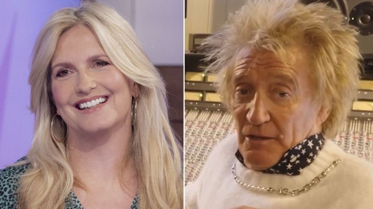 Penny Lancaster and Rod Stewart