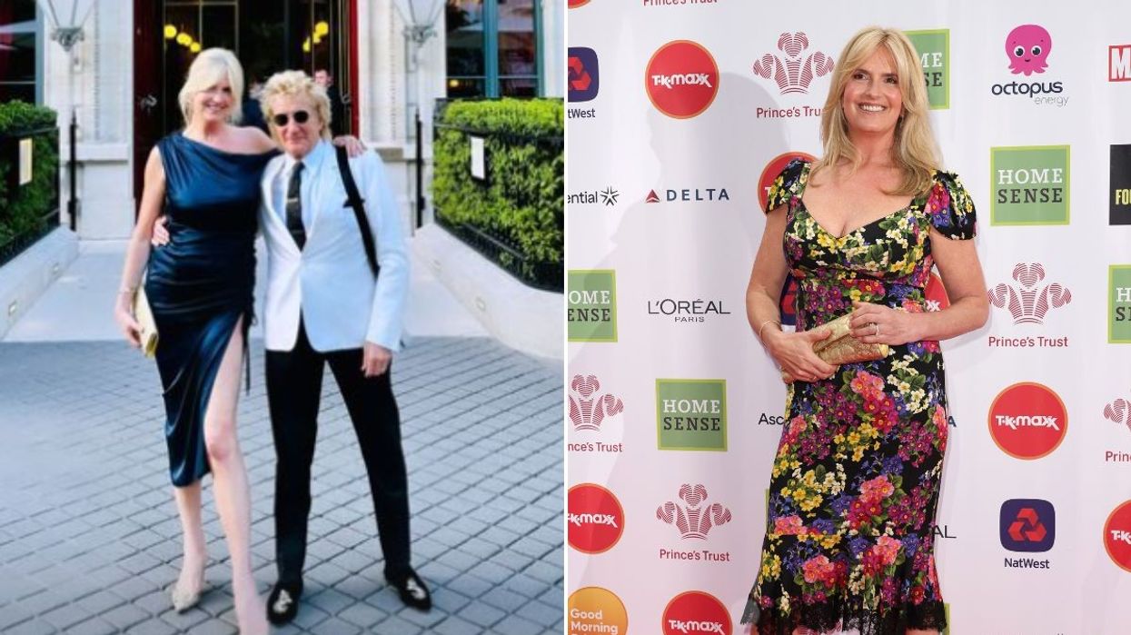 Penny Lancaster and Rod Stewart