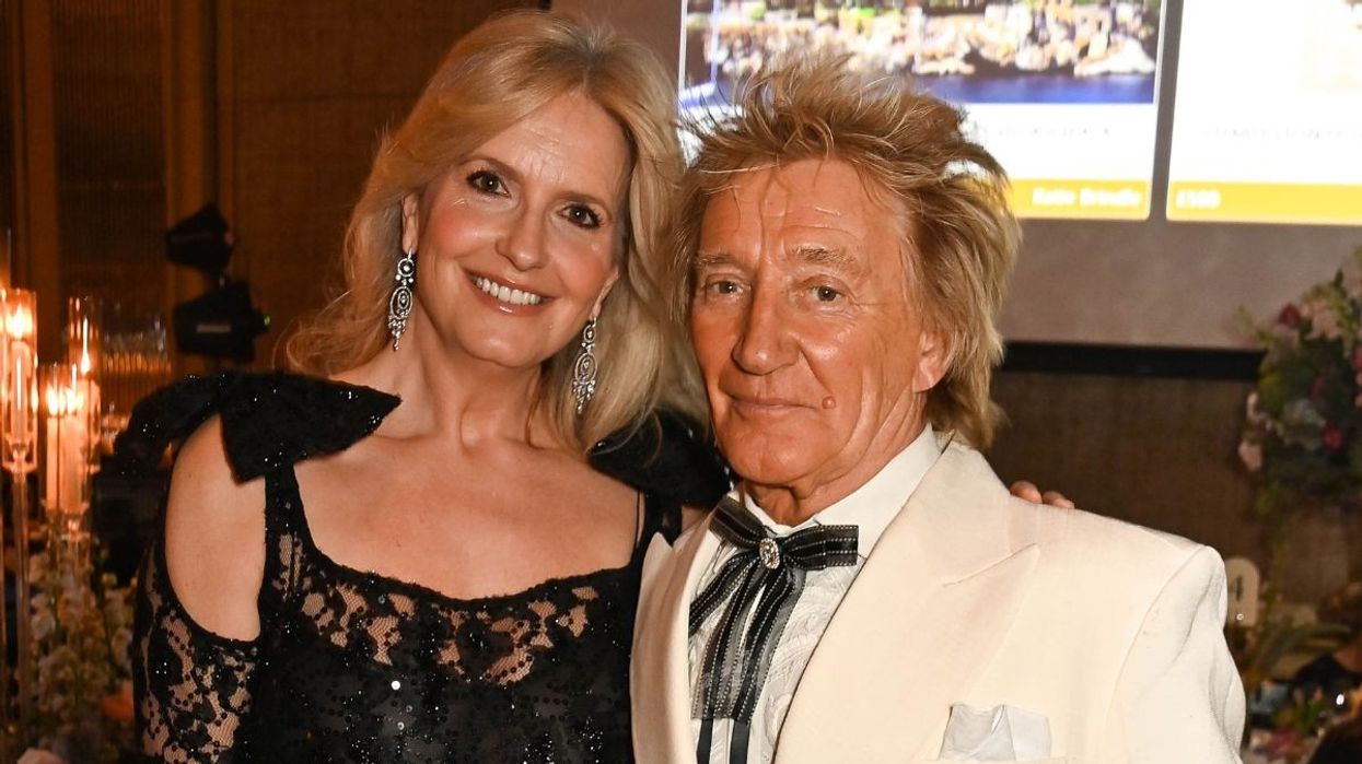 Penny Lancaster and Rod Stewart