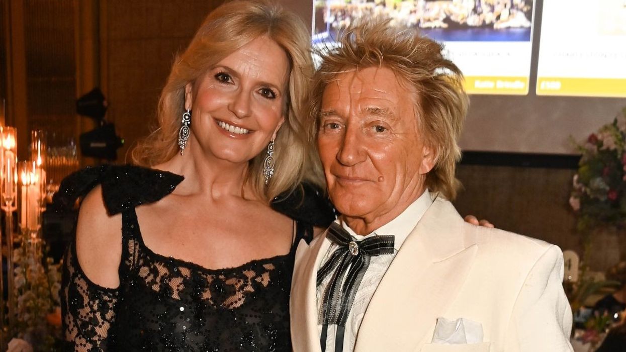 Penny Lancaster and Rod Stewart
