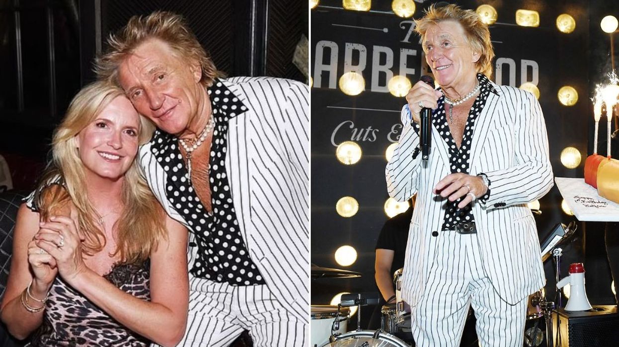Penny Lancaster and Rod Stewart