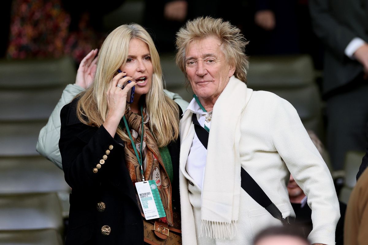 Penny Lancaster and Rod Stewart