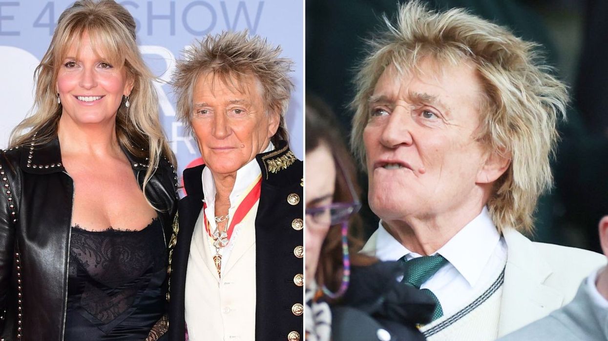 Penny Lancaster and Rod Stewart