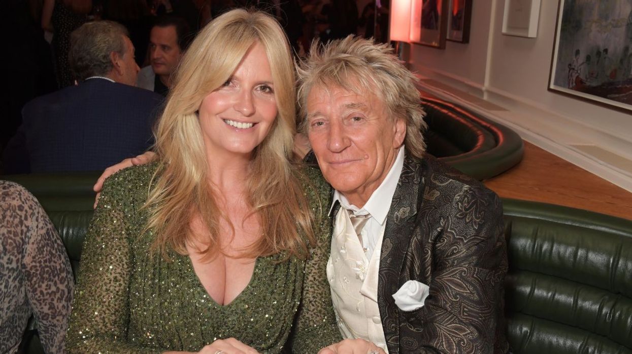 Penny Lancaster and Rod Stewart