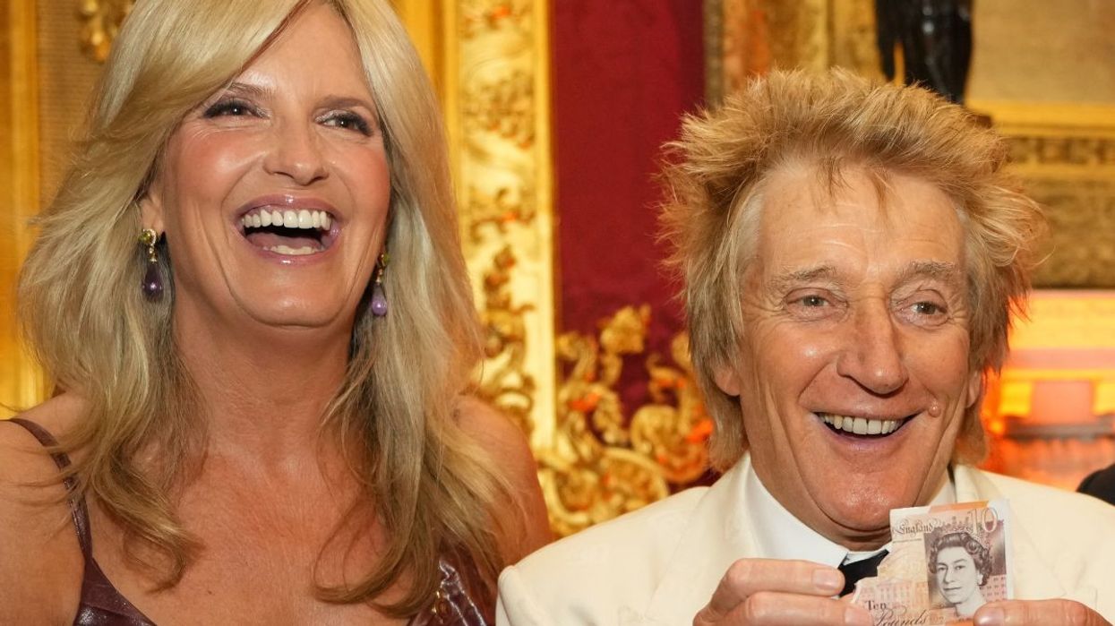 Penny Lancaster and Rod Stewart