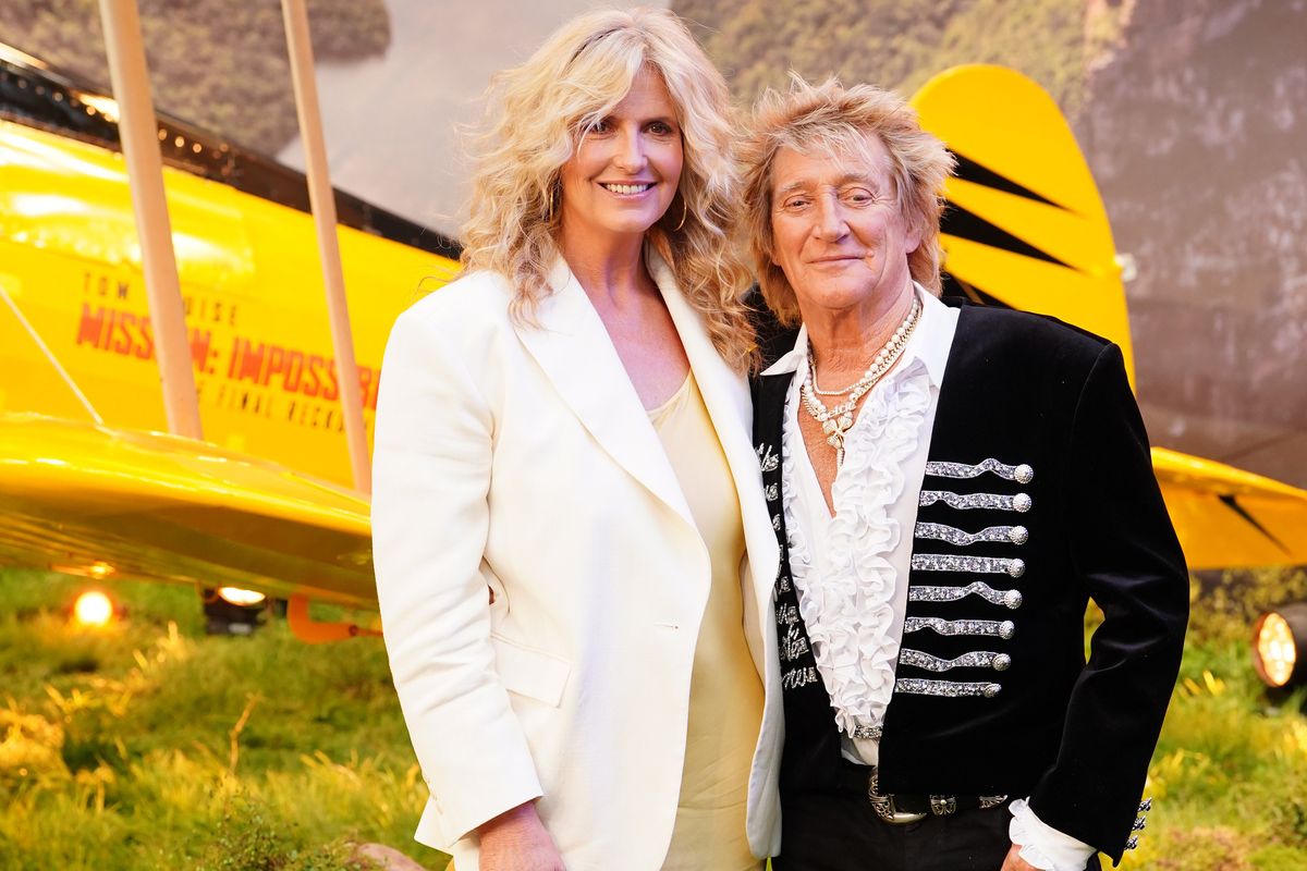 Penny Lancaster and Rod Stewart