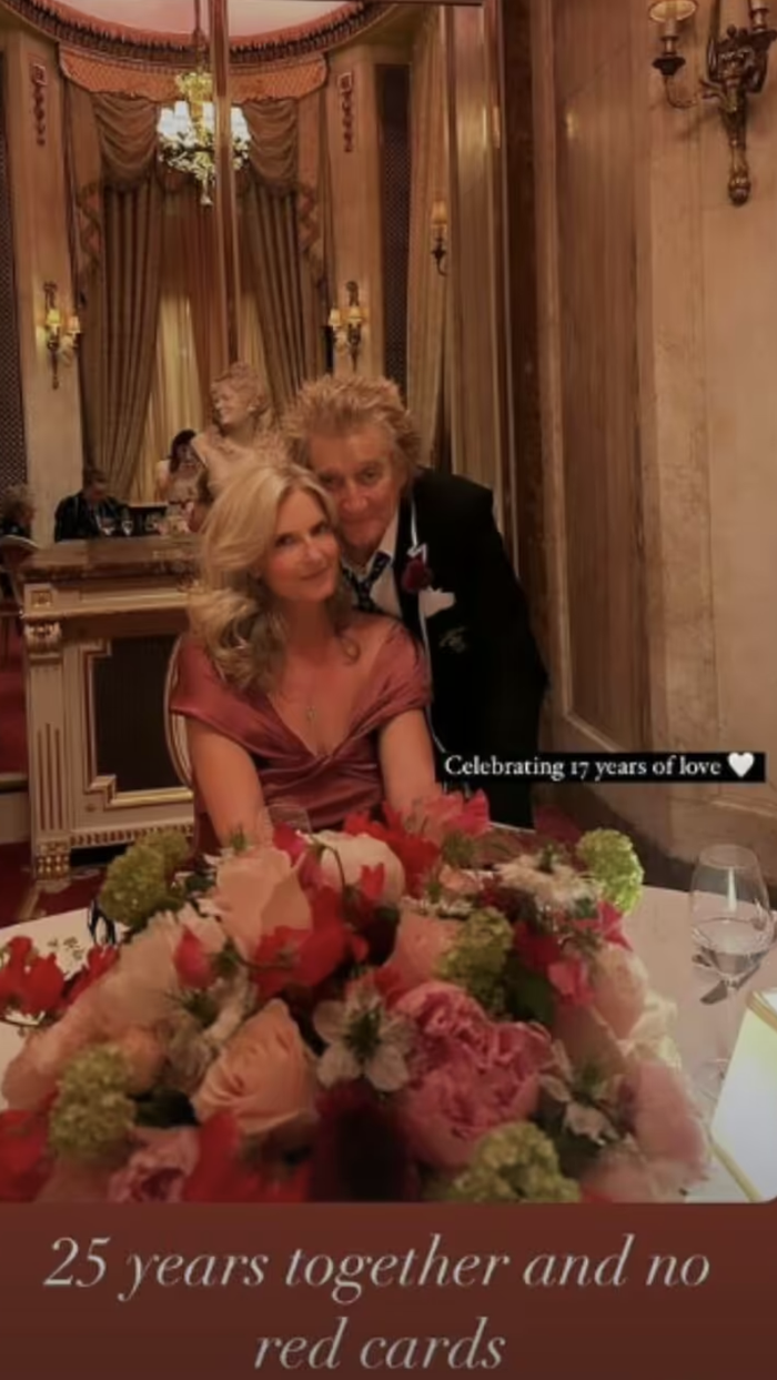Penny Lancaster and Rod Stewart