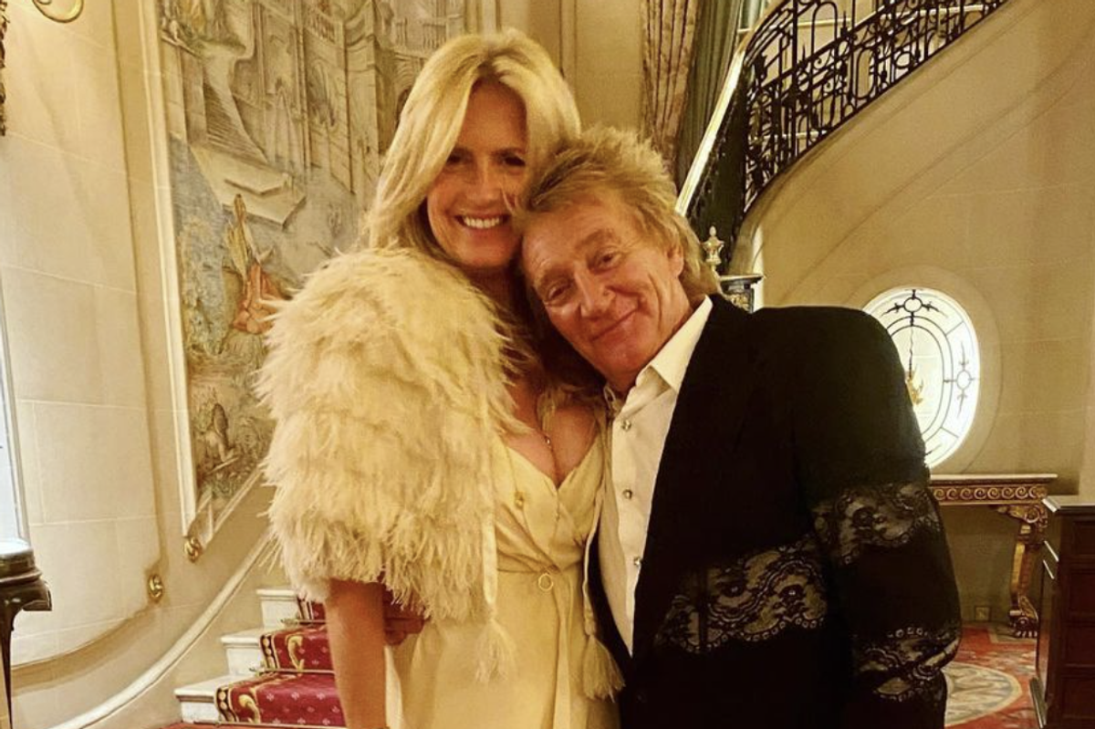 Penny Lancaster and Rod Stewart