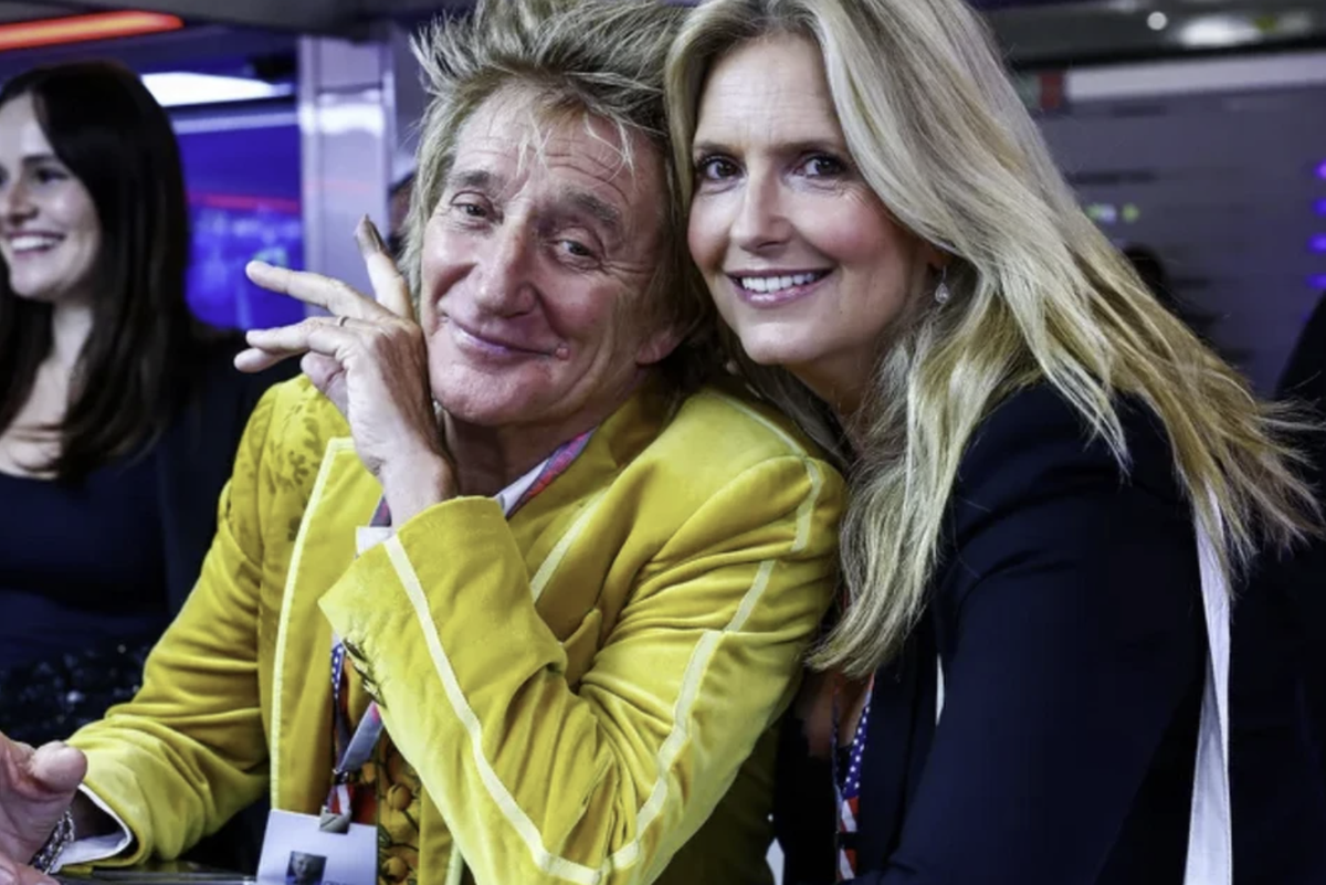 Penny Lancaster and Rod Stewart