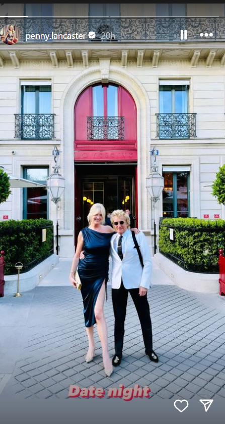 Penny Lancaster and Rod Stewart