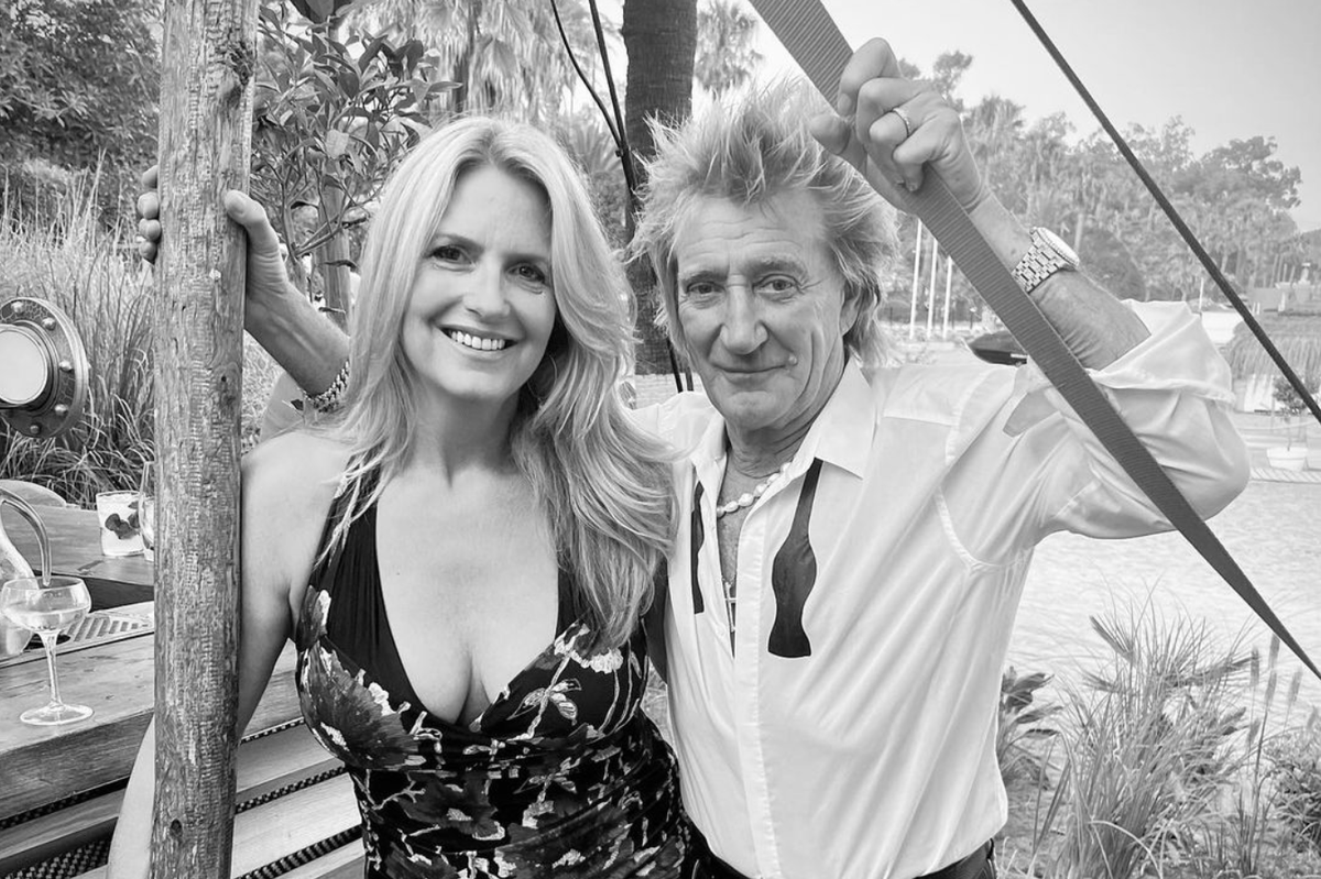 Penny Lancaster and Rod Stewart
