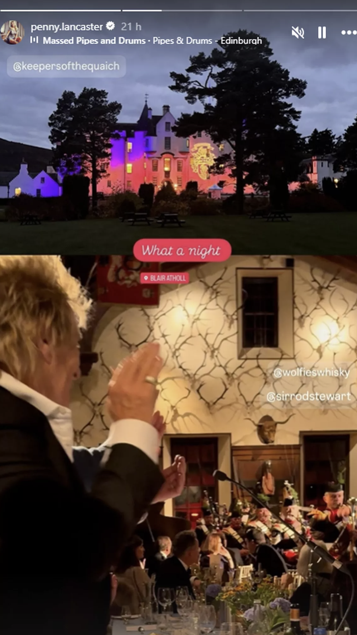 Penny Lancaster and Rod Stewart