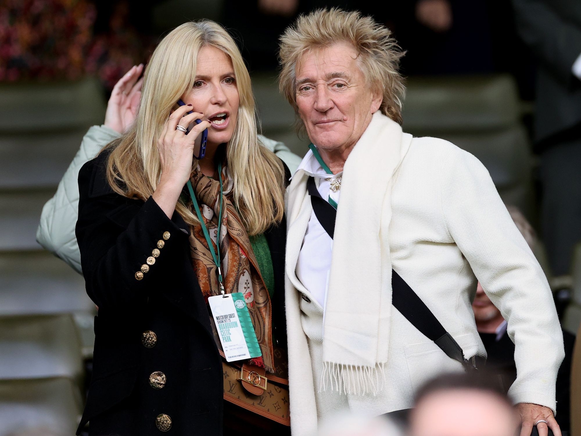Penny Lancaster and Sir Rod Stewart