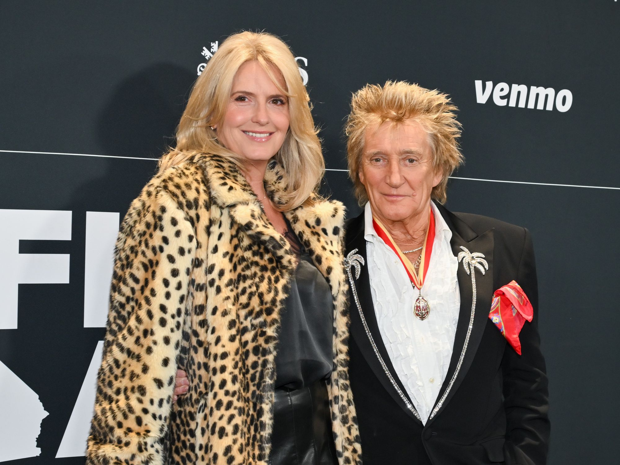 Penny Lancaster and Sir Rod Stewart