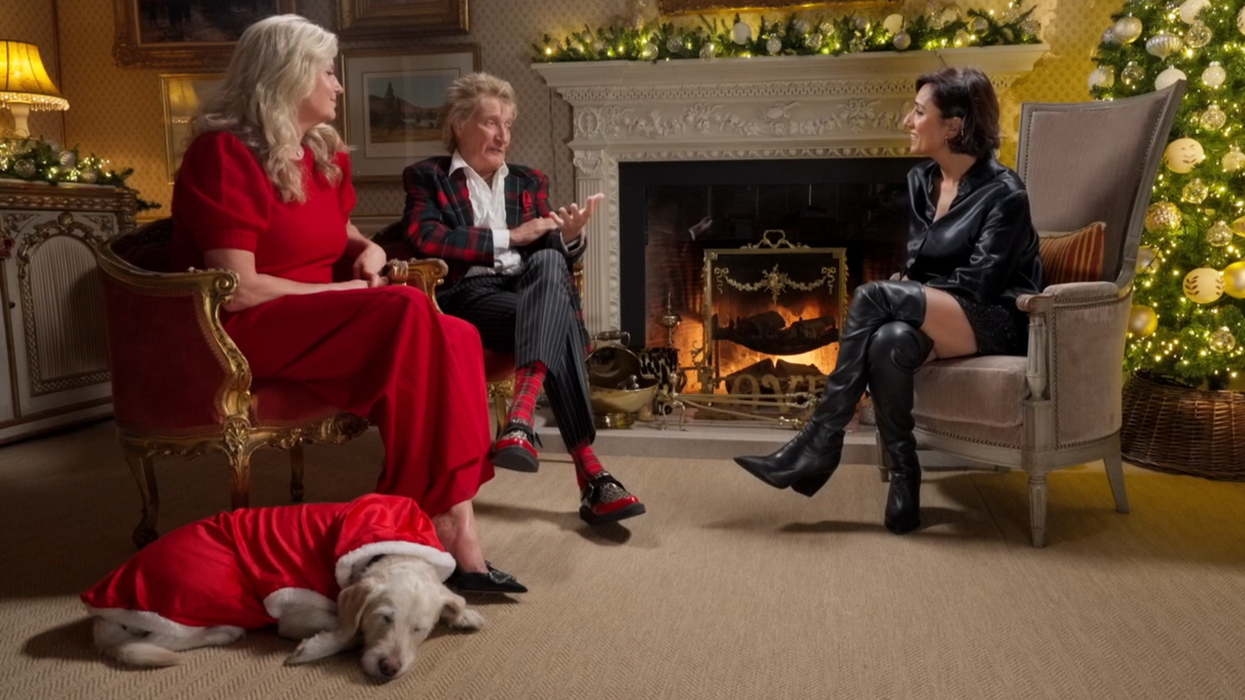 Penny Lancaster and Sir Rod Stewart