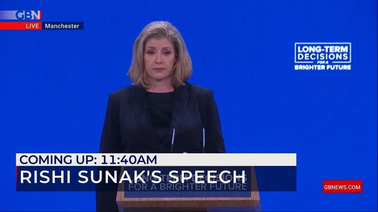 Penny Mordaunt delivers speech at the Tory Party Conference