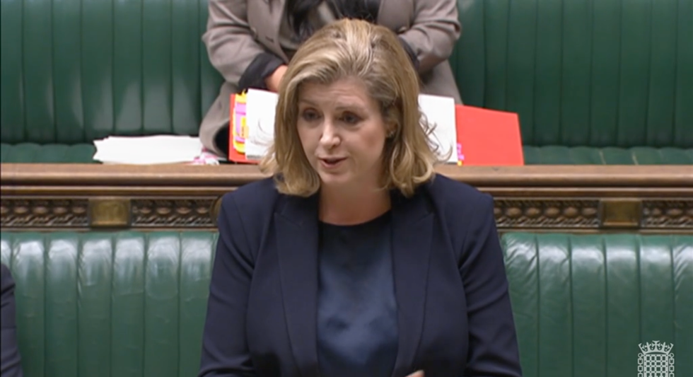 Penny Mordaunt speaks in Parliament