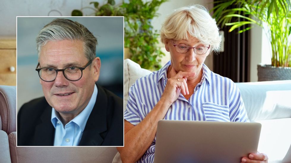 Pensioner and Keir Starmer