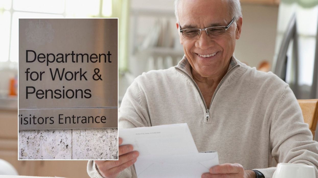 Pensioner and traffic light