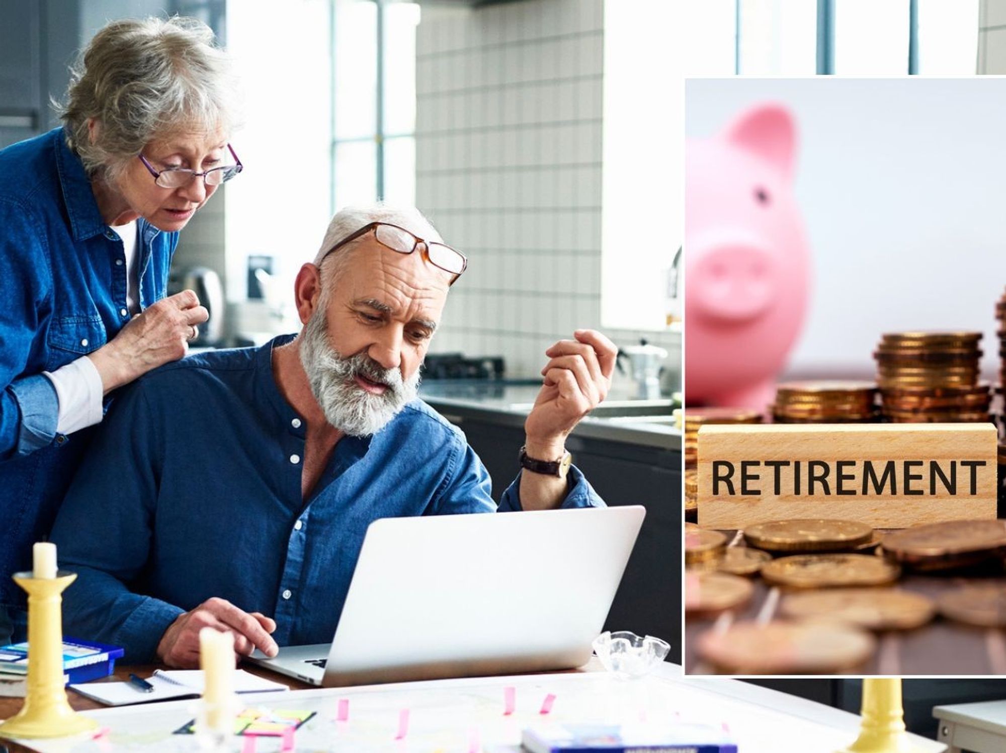 Pensioner couple and retirement savings