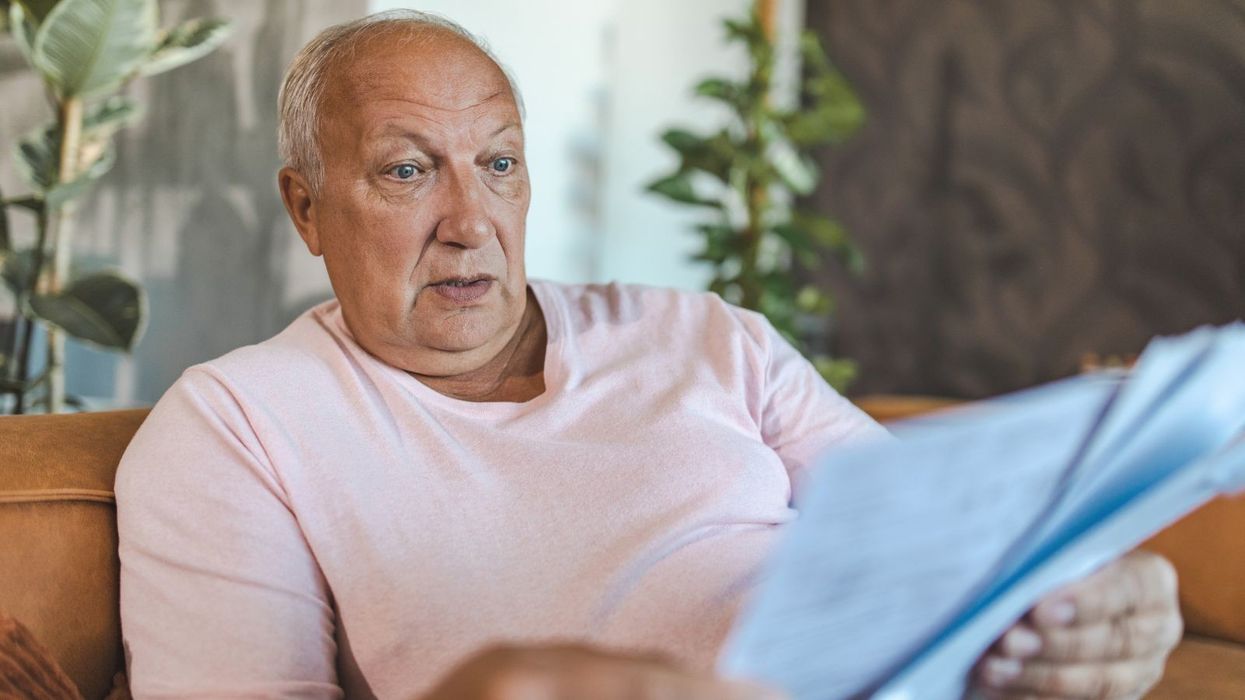 Pensioner looks worried