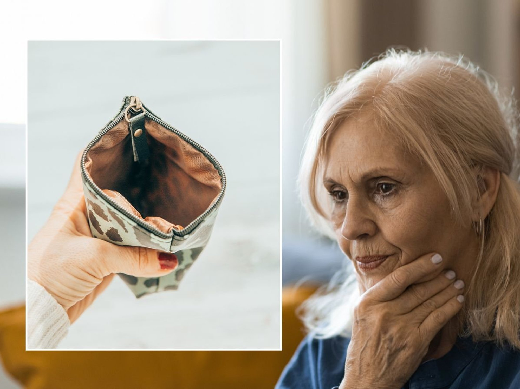 Pensioner warned and empty purse