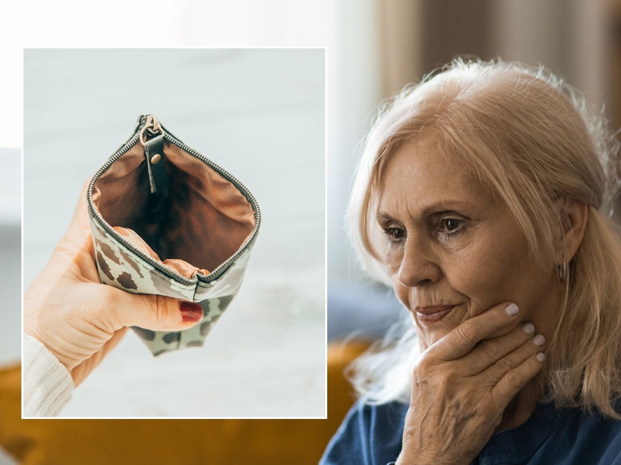 Pensioner warned and empty purse