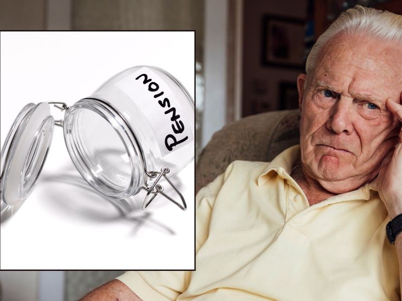 Pensioner worried and empty pension pot